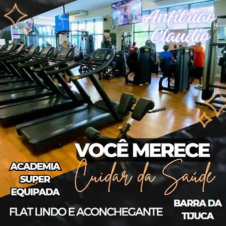 Barra Da Tijuca - 9 - Flat Premium Com Cozinha, Fogao Cooktop, Geladeira Grande, Smart Tv Grande, Lindo E Muitissimo Confortavel, Balsa Para A Praia Gratis E Estacionamento Gratuito Rio de Janeiro Exterior photo