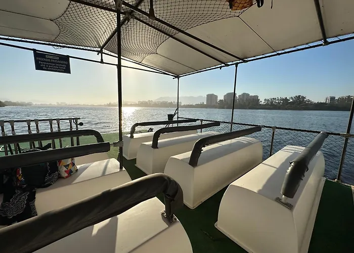 Barra Da Tijuca - 9 - Flat Premium Com Cozinha, Fogao Cooktop, Geladeira Grande, Smart Tv Grande, Lindo E Muitissimo Confortavel, Balsa Para A Praia Gratis E Estacionamento Gratuito