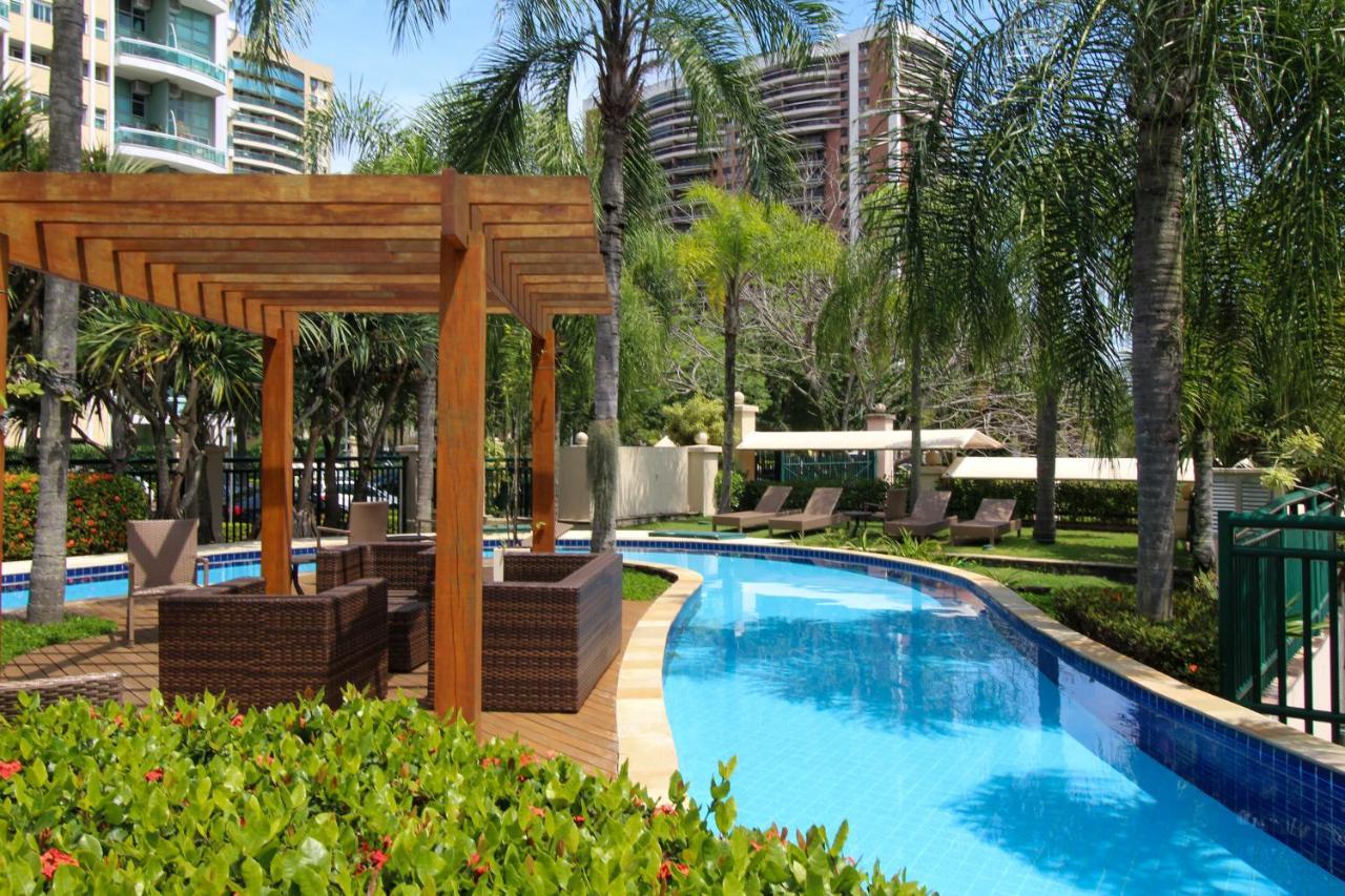 Barra Da Tijuca - 9 - Flat Premium Com Cozinha, Fogao Cooktop, Geladeira Grande, Smart Tv Grande, Lindo E Muitissimo Confortavel, Balsa A Gratis E Estacionamento Gratuito Río de Janeiro