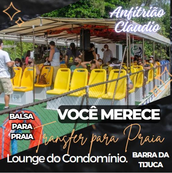 Barra Da Tijuca - 9 - Flat Premium Com Cozinha, Fogao Cooktop, Geladeira Grande, Smart Tv Grande, Lindo E Muitissimo Confortavel, Balsa A Gratis E Estacionamento Gratuito Apartment